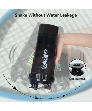 Buy XTK Shaker Bottle - 473ml Protein Shaker with Storage & Mixing Ball | BPA-Free Sports Water Bottle & Pills Organizer for Fitness - Buy Online on GoSupps.com