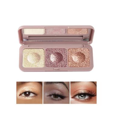 FAEYLI 3 Color Eyeshadow Eyeshadow Palette  High pigment matte Shimmer can be mixed lasting nature makeup palette 3STDNYY-01