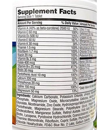 Equate Complete Multivitamin Adults 50+ 125ct | Compare to Centrum Silver | A Thru Z Formula - Buy Online on GoSupps.com
