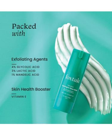 Buy Foxtale The Diva Overnight Glow Mask - 4% Glycolic Acid & 3% Lactic Acid for Radiant Skin | International Shipping Available - Buy Online on GoSupps.com