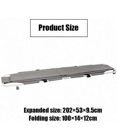 Lightweight Aluminum Alloy Folding Stretchers Portable Emergency Rescue Stretcher Patient Transport Flat Stretcher Bed for Home Sports Venues - Buy Online on GoSupps.com