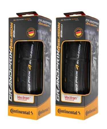 Continental Grand Prix 4-Season Folding Clincher Tires, Set of 2 Tires 700 x 25 C