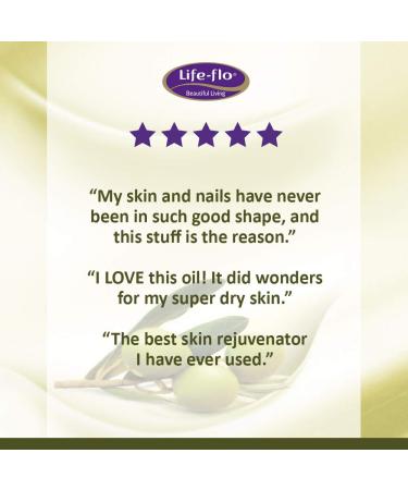 Life-flo Pure Olive Squalane Oil 2 fl oz - Hydrating & Nourishing Skin Care - Buy Online on GoSupps.com