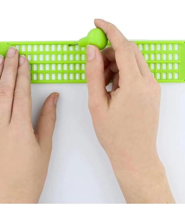 Oniuezky Braille Slate & Stylus - 4-Line 28 Cell Braille Writer & Typewriter for Blind Learning & Writing - Buy Online on GoSupps.com