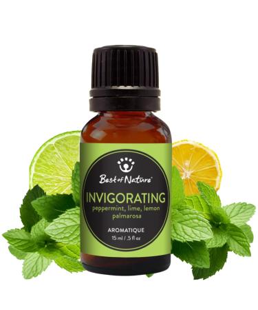Best of Nature Essential Oil Blend 100% Pure for Diffuser Aromatherapy & Relaxation (Invigorating)