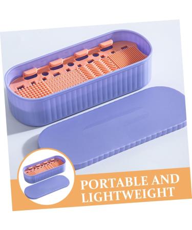 minkissy Box Makeup Brush Storage Box Makeup Brush Drying Holder Makeup Tools Storage Holder Makeup Brush Storage Holder Makeup Brush Cleaner Purple Miss Cosmetic Drying Oven - Buy Online on GoSupps.com