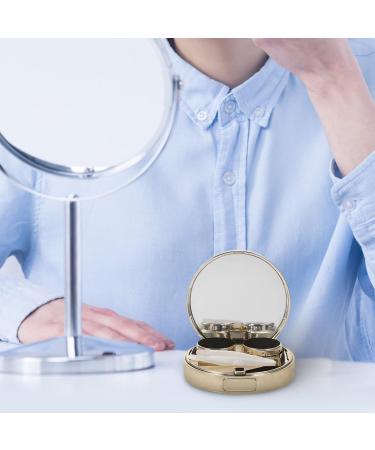 Heallily Leopard Pattern Contact Lens Case Set | Crystal Travel Cover & Aluminum Alloy Box for Lenses - Buy Online on GoSupps.com