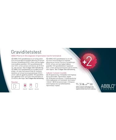 ABBLO Schwangerschaftstest - 25 mlU/mL Sensibilit t - Zuverl ssiger Test f r fr he Schwangerschaftserkennung | Internationaler Versand DK-NO-SE - Buy Online on GoSupps.com
