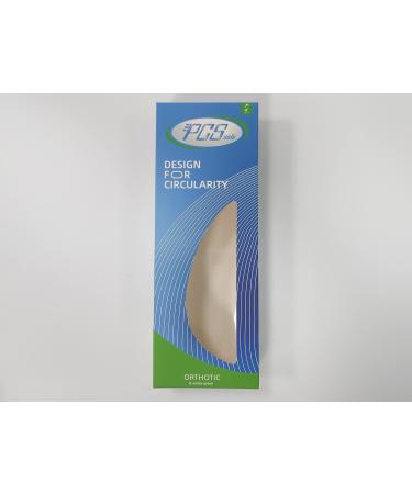 PCSSole Orthopedic Insoles for Men & Women | Comfort for Flat Feet Plantar Fasciitis & Heel Spur | EU43-44 (28cm) - Ideal for Work Leisure & Sports - Buy Online on GoSupps.com