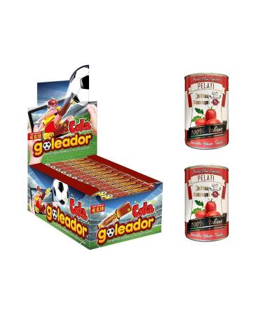 Italian Gourmet E.R. Goleador Cola Pack of 200 Italian Lollipops Candy Lollies + Italian Gourmet 100% Italian 2 x 400g