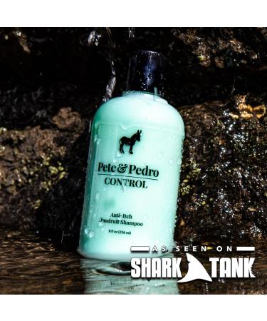Pete & Pedro Control & Condition Set - Extra-Strength Dandruff Shampoo & Anti-Itch Treatment + Peppermint Conditioner for Dry Hair & Itchy Scalp - Men & Women | Seen on Shark Tank - 8 oz - Buy Online on GoSupps.com