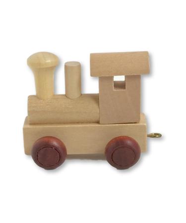 Childrens Personalised Wooden Alphabet Letter Train A-Z Name Set All Letters Available (Front Carriage) Engine
