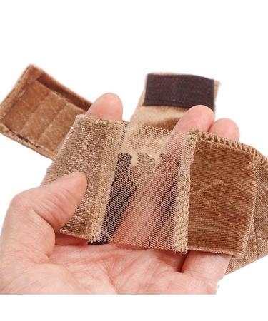 Velvet Wig Headband - Adjustable Slide-Resistant Comfort Grip | Dark Brown Brown & Black - Buy Online on GoSupps.com