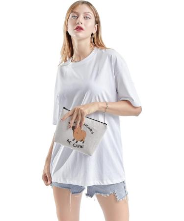 Funny Capybara Make-Up Bag | Animal Motif Gift for Animal Lovers | U.BE Capy - Buy Online on GoSupps.com