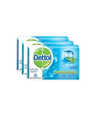 Dettol Cool Bar Soap for Healthy Skin Pack of 3 (3 X 125 g)
