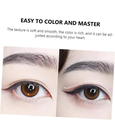 KALLORY 2pcs Black Waterproof Eyeliner Smudge Proof Eyeliner Eye Shadow Cream Eyeshadow Gel Water Proof 1 count (Pack of 1) As Shown - Buy Online on GoSupps.com