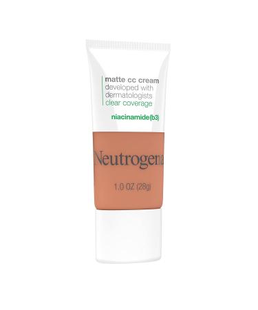Neutrogena Clear Coverage Flawless Matte CC Cream - Full Coverage Color Correcting Makeup with Niacinamide Oil-Free Fragrance-Free - Ginger 7.5 1 oz - Buy Online on GoSupps.com