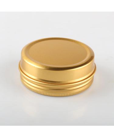 Zeoabsy 50 Pack 60ml Gold Aluminum Cans - Empty Round Screw Cap Containers for DIY Ointments Candles Cosmetics & Shaving Soap - Buy Online on GoSupps.com