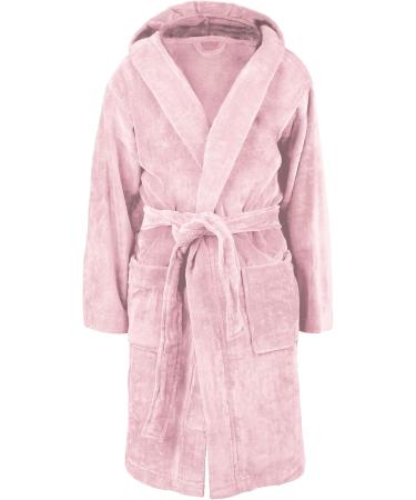 Personalized Children's Bathrobe - Custom Embroidered White Robe for Kids 134-140 - Yoursurprise Soft Ferry Rosa - Buy Online on GoSupps.com