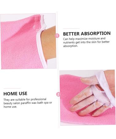 minkissy 4 Pairs Hand and Foot Mask Moisturizing Hand Gloves Exfoliating Glove Silicone Paraffin Wax Mitts Booties Paraffin Wax Bath Accessories Fabric Paraffin Socks Gel Sokcs Thicken Set - Buy Online on GoSupps.com
