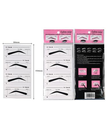 SONGJIE Eyeliner Stencil Sticker Set - 20 Pairs Beginner Eyebrow Makeup Stencils - Various Shapes for Quick & Easy Eye Makeup - Reusable & Convenient - Buy Online on GoSupps.com