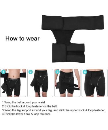 ZJchao Hip Brace - Breathable Unisex Thigh Support for Muscle Strain & Sports Protection | International Shipping - Buy Online on GoSupps.com