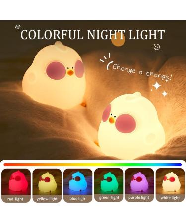 URAQT Cooku Chick Night Light - Portable 7 Colour Changing Baby Night Light with Remote, Timer & Dimmable Silicone Lamp for Kids - Perfect for Baby, Children & Teenager Room Decor - Buy Online on GoSupps.com