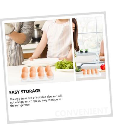 Hemobllo 2pcs Egg Shelf Egg Holder for Fridge Container with Lid Egg Support Shelf Egg Plate Refrigerator - Buy Online on GoSupps.com