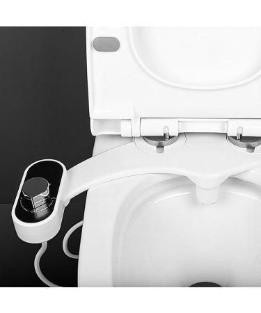 Non Electric Bidet - Dual Nozzle Cold Water Toilet Attachment for Bathroom - EU 3/8 - Buy Online on GoSupps.com
