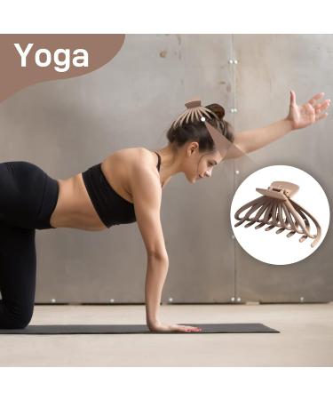 Optish 4.8 Inch Large Claw Clips for Thick Hair - 6 Pack Matte Hair Clips for Women with Thick Curly Hair - Buy Online on GoSupps.com