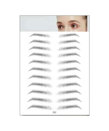 4d hair of similar authentic eyebrows stickers false eyebrows waterproof permanently stick eyebrow brow shapes make-up care form (e12)