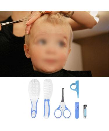 Portable Baby Grooming Kit for Nursery Newborns - Hair Brush, Nail Clipper, Nasal Aspirator & More - Blue - Buy Online on GoSupps.com