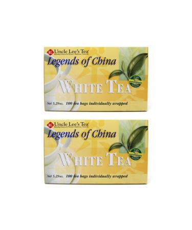 Legends of China White Tea 100 Bags (Pack of 2) 100 Count (Pack of 2)