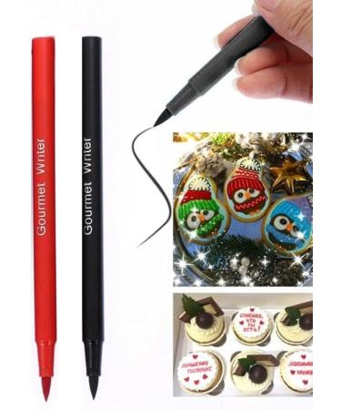 2 Pcs Diy Baking Pigment Pen Brush Food Coloring Pen for Drawing Biscuits Fondant Cake Decorating Tools Cake Diy Draw Tool - Buy Online on GoSupps.com