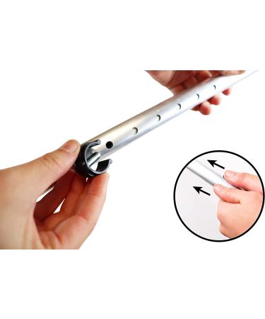 KMINA Forearm Crutches for Adults - Adjustable Open Cuff (x2 Units) | Comfortable Handle Pads | Lightweight Aluminum | Made in Europe - Buy Online on GoSupps.com