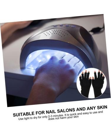 Beaupretty 2 Pairs Nail Gloves Gel Sunblock Gloves Uv Hand Protection Gloves for Nails Sun Gloves for Women Uv Protection Nail Uv Lamp Women's Light Polyester - Buy Online on GoSupps.com