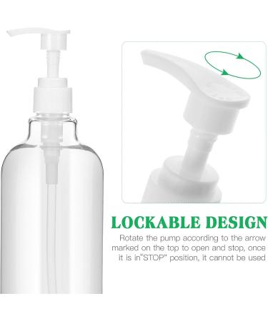 Topbathy 8-Pack Refillable Pump Dispenser Bottles for Hand Gel Shampoo Lotion & Cleaning Liquids - 500ml Kitchen & Bathroom Solutions - Buy Online on GoSupps.com