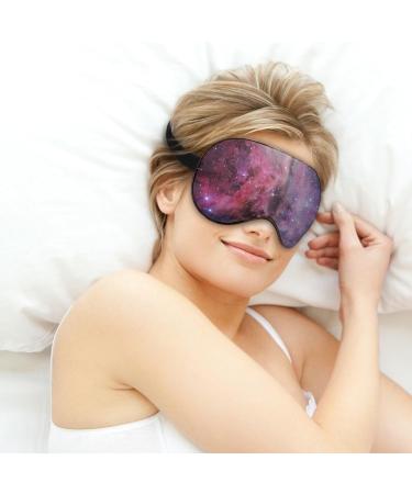 LynaRei Outer Space Sleeping Mask - Adjustable Blindfold for Deep Sleep - Cosmic Nebula Eye Cover for Light Blockage - Buy Online on GoSupps.com