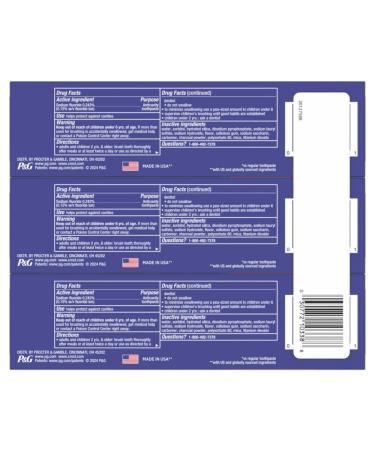 Crest 3D White Advanced Charcoal Teeth Whitening Toothpaste with Fluoride 3.3 oz Pack of 3 - Buy Online on GoSupps.com