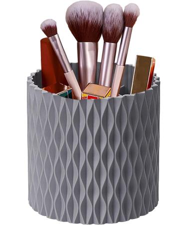 Pencil Holder for Desk - Makeup Brush Organizer Multi-Purpose Cosmetics Brushes Storage Solution for Eyeliner Pencil and Tall Beauty Tools Hepvet Grey - Buy Online on GoSupps.com