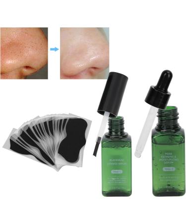 Qukaim Pore Strips Blackhead Removal Strip Kit 3 in 1 Pore Treatment Serum Set Mild Cleansing Skin Care Derived Lotion Blackhead Strips Kit 180 ml - Buy Online on GoSupps.com