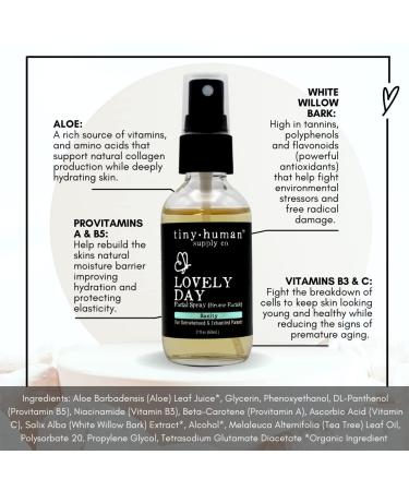 Lovely Day Facial Spray - Refreshing Antioxidant Mist for Exhausted Parents | Sanity Spray Reimagined - Buy Online on GoSupps.com