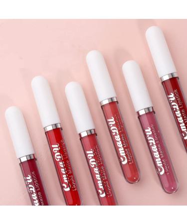 Buy Professional Matt Waterproof Lip Gloss Set | 6 Durable Liquid Lipsticks | Sexy Moisturizing Makeup - Buy Online on GoSupps.com