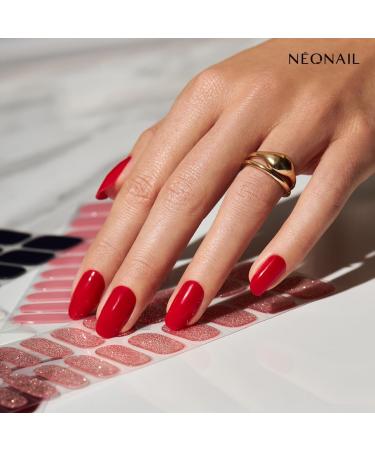 Neonail Gel UV Stickers M06 Red - 15 Patterns Nail Polish Stripes | Easy Application Nail Stickers for Hands & Feet - Perfect Nail Decoration - Buy Online on GoSupps.com