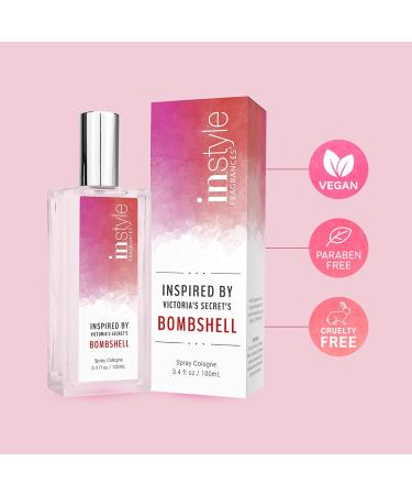 Instyle Fragrances Bombshell Inspired Womens Eau de Toilette | Vegan & Paraben Free | 3.4 oz - Buy Online on GoSupps.com