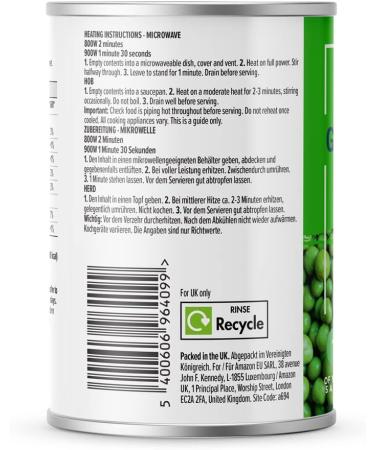 Amazon Garden Peas in Water 290g - Pack of 1 - Buy Online on GoSupps.com