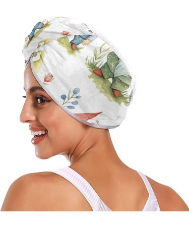 Super Absorbent Dwarf Hair Towel 2 Pack - Quick Dry Hair Turbans for Women & Girls | Perfect Hair Drying Solution - Buy Online on GoSupps.com