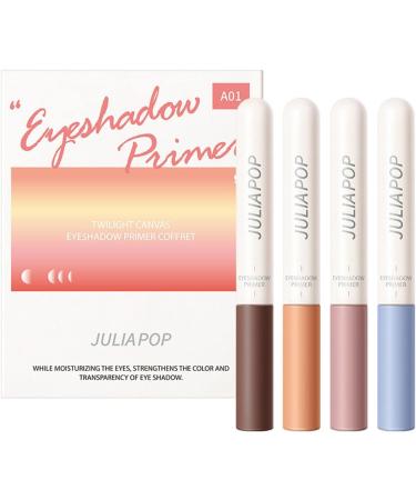 Eyeshadow Primer 4 Colors Liquid Matte Eyeshadow for Quick Drying High-pigmented Eyeshadow Cream Eyeshadow Primer Kit Prevent Oily Lids and Creasing Long Lasting Eye Shadow for Makeup Shrigm - Buy Online on GoSupps.com