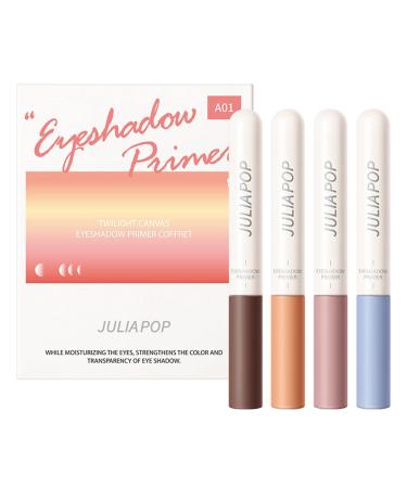 Eye Shadow Set 4 Colors Liquid Matte Eyeshadow Set for Girl - Neutral Eyeshadow Smooth High-pigmented Cream Eye Shadow Stick Quick-Drying Waterproof Eye for Makeup Aocate