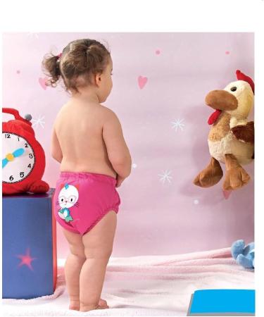 Ozyol Trainer Pants 6-Pack | Reusable Learning Diapers for Toilet Training | Baby Underwear for Girls | 110 Animal Designs - Buy Online on GoSupps.com